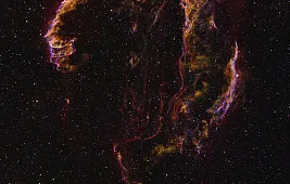 Туманность Вуаль в созвездии Лебедь