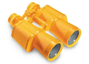 Бинокль детский Navir «Морской» 4x, желтый, с футляром, изображение 1