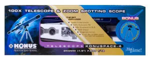 Телескоп Konus Konuspace-4 50/600 AZ, настольный, изображение 11