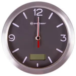 Часы Bresser MyTime Thermo/Hygro Bath, водонепроницаемые, серые, изображение 3