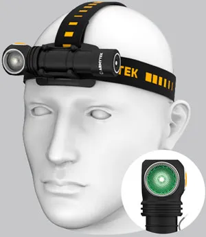 Мультифонарь Armytek Wizard C2 WG Magnet USB, белый и зеленый свет, изображение 2