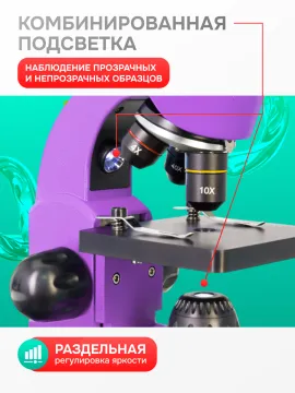 Микроскоп Levenhuk Rainbow 50L, изображение 24