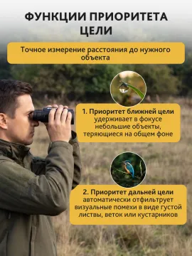 Бинокль с дальномером Levenhuk Guard 2500, изображение 15