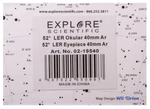Окуляр Explore Scientific LER 52° 40 мм, 2" (AR), изображение 9