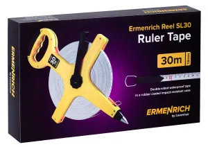 Рулетка геодезическая Ermenrich Reel SL30, желтый, изображение 6