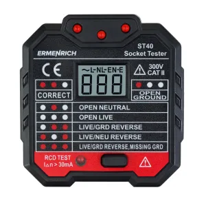 Тестер розеток Ermenrich Zing ST40, изображение 2